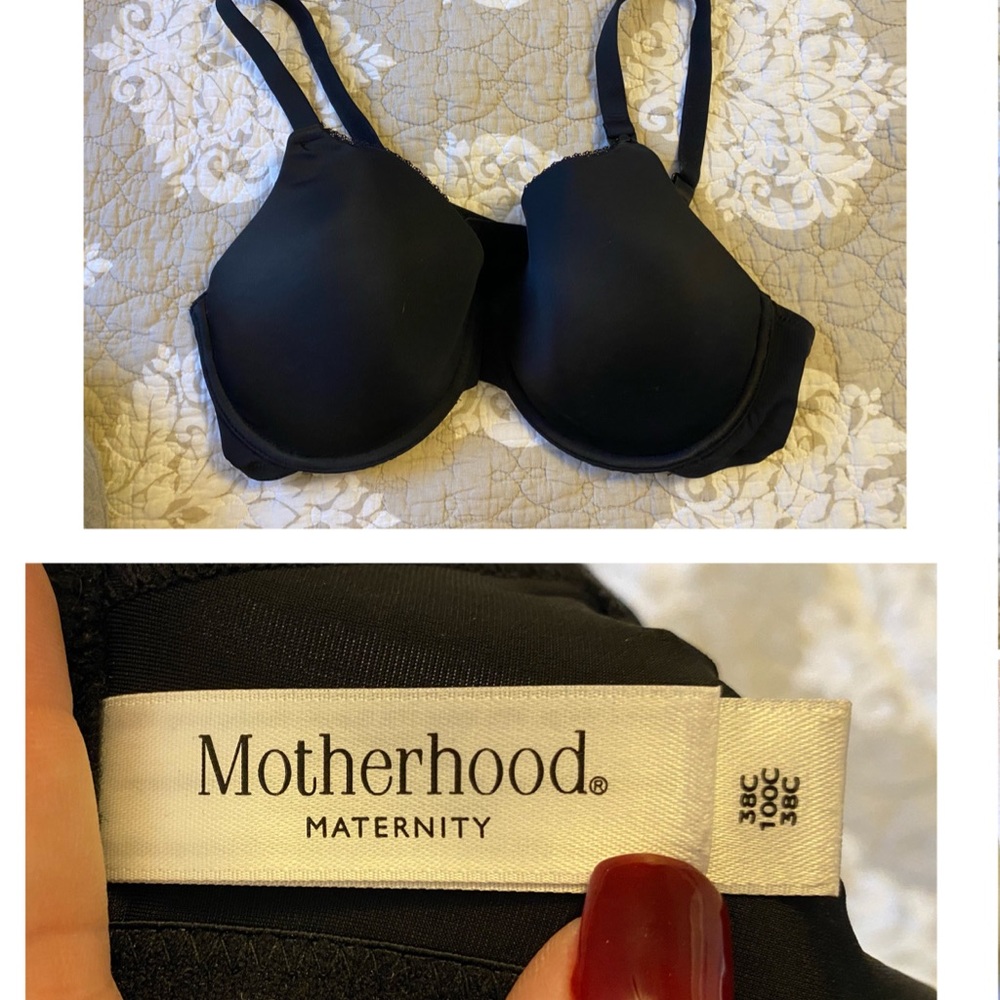Black Nursing Bra 38C